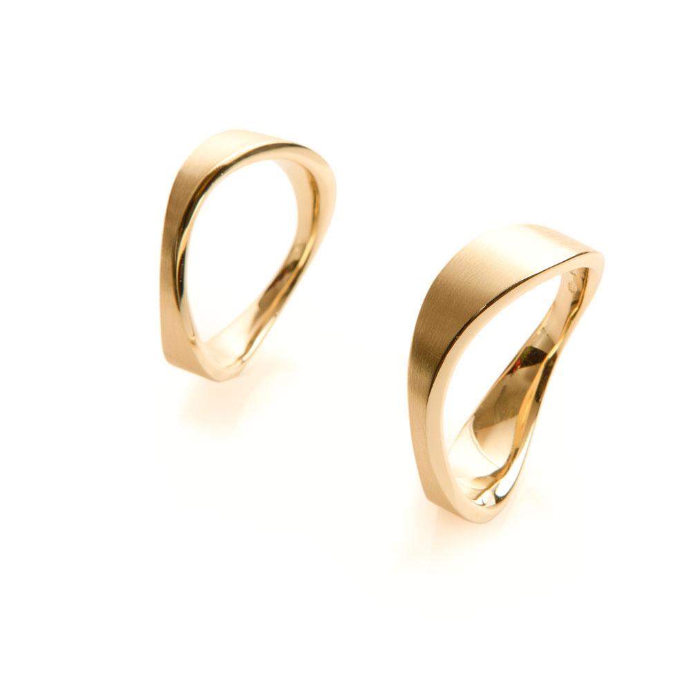 wedding rings, Wave, Mirte Edelsmederij