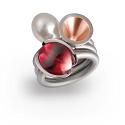 rings, Cornet, Tulip, Freshwater pearl, Mirte Edelsmederij