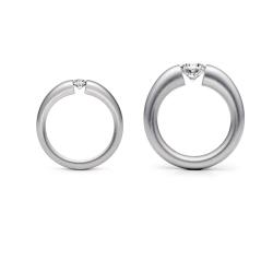 tension rings, Tension ring tapered, Mirte Edelsmederij